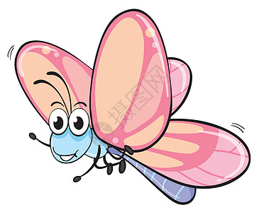 a 蝴蝶荒野君主粉色卡通片绘画翅膀昆虫野生动物漏洞条纹图片