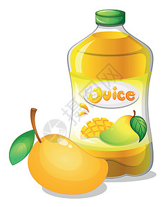 一瓶芒果汁图片