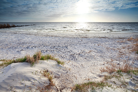 沙滩和北海的阳光图片