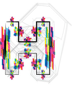 H 矢量插图(矢量说明)图片