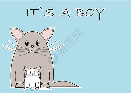 是个男孩子孩子儿子公告爪子幸福哺乳动物卡片庆典动物男生图片