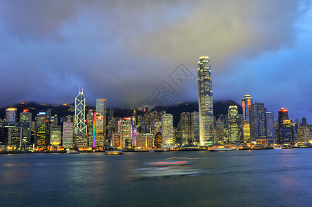 来自九龙的香港天线旅行商业场景天际摩天大楼景观阴霾地方港口办公大楼图片