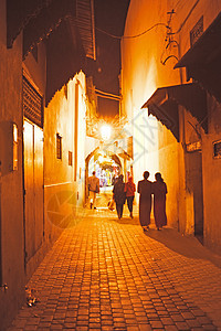 夜里从摩洛哥费斯来的老梅迪娜图片