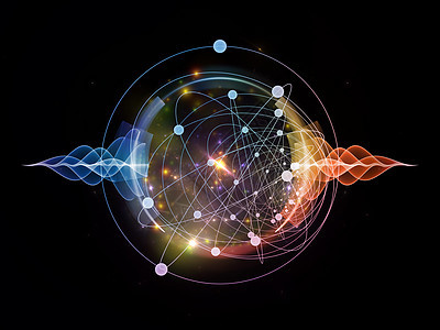 原子技术波动推介会正弦波物理插图量子活力元素理论图片