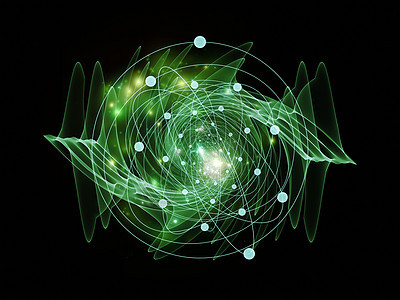 原子轨道理论数学元素活力运动插图电子粒子虚拟现实图片