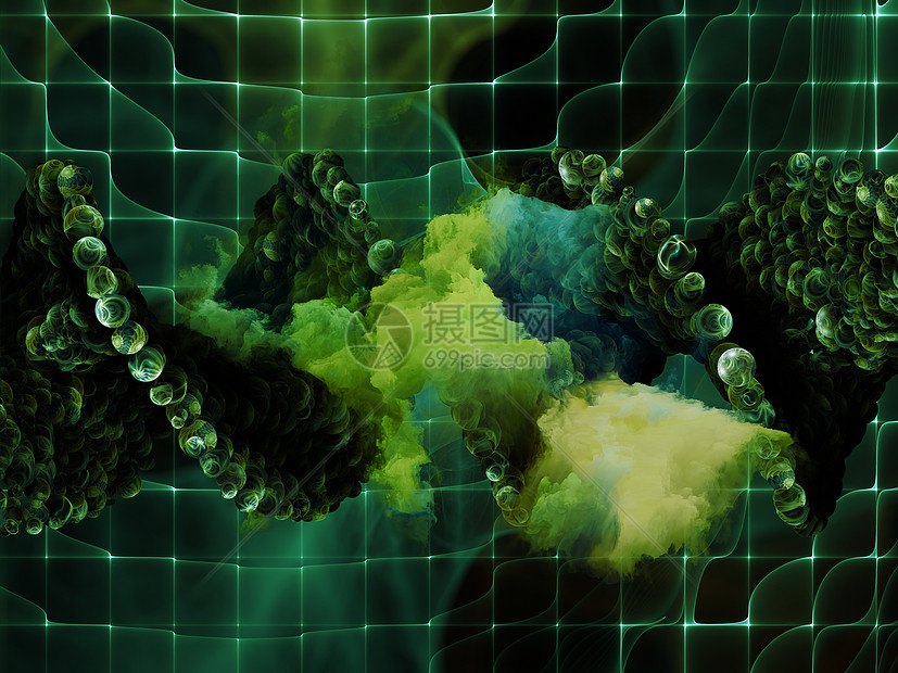 概念性DNA力量基因缩影黑色技术学校遗传学科学粒子螺旋图片
