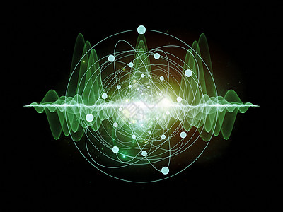 原子几何学辐射运动推介会缩影理论波动粒子海浪作品图片