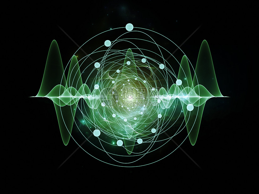 原子粒子理论实验室推介会作品量子力量理学物理海浪图片