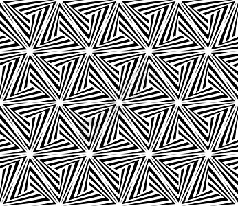 无缝无缝三角三角形元素模式灰阶插图光栅化条纹设计黑与白图片