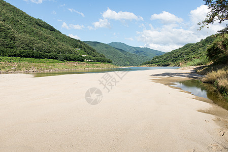 南韩河床地貌图片