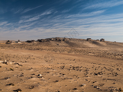 Kolmanskop 全景图全景图历史性钻石旅行矿业孤独历史爬坡灰尘废墟地标图片