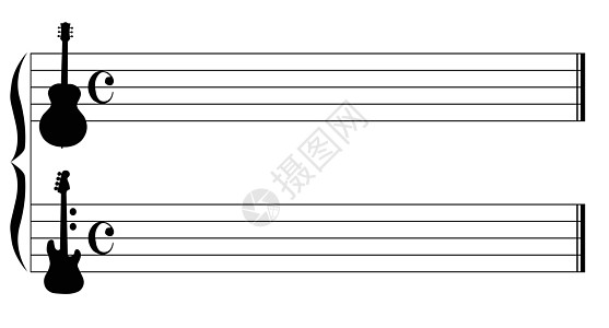 吉他音乐时间声学谱号音符颤声钩针钢琴符号五线谱低音图片