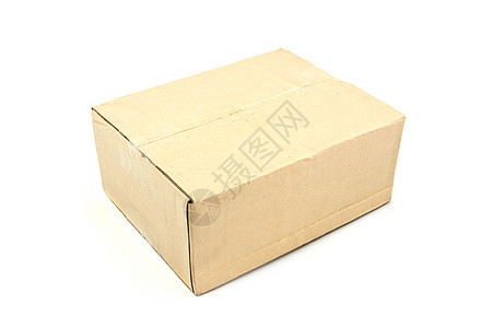 白色的近棕色纸盒木板盒子运输船运回收邮政瓦楞打包机纸板工作图片