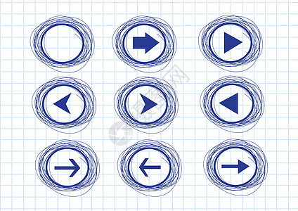 手画草图箭头收藏 用于设计设计运动团体网络光标插图小路漩涡曲线墨水涂鸦图片