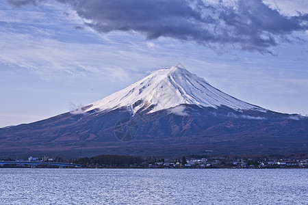 清晨美丽的富士山 日本图片