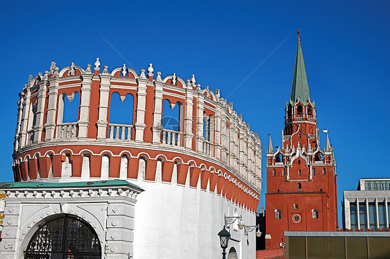 莫斯科克里姆林宫建筑学天空博物馆历史城堡月亮图片