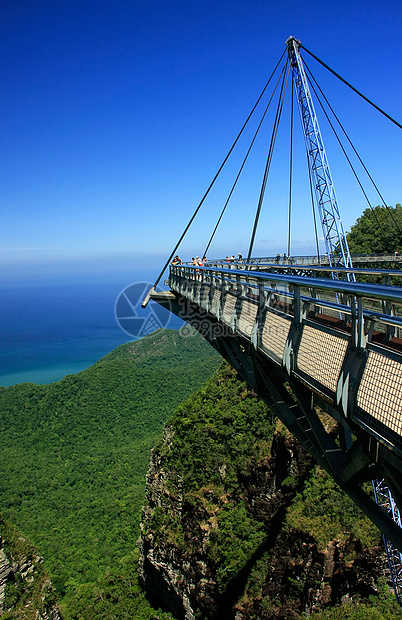 马来西亚兰卡维岛兰卡维天桥旅行热带天线风景海洋天桥群岛全景地标爬坡图片