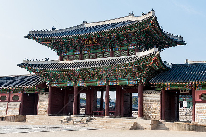 庆博京功宫历史性寺庙神社场景入口旅行历史城堡建筑学地标图片