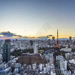 东京最高视野日落 日本图片