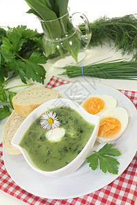 草药汤生活香菜专业绿色水芹烹饪木蒜野菜乡村韭菜图片