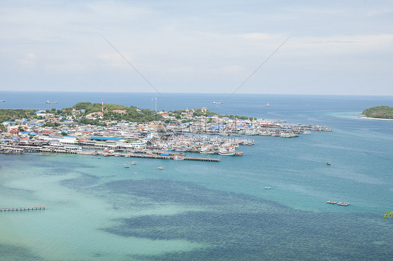 渔业村地标建筑农村海洋渔夫海滩靛青旅游海岸旅行图片