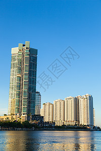 共和与摩天大楼酒店建筑学港口建筑反射办公室公司高楼天空风景图片