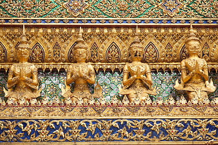 泰国的动物 stucco 文献崇拜雕刻传统风格金子历史装饰建筑宗教雕像图片