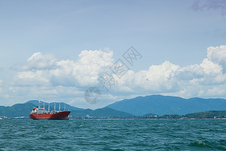 大型货船载体血管进口起重机贸易船运海洋港口商业运输图片