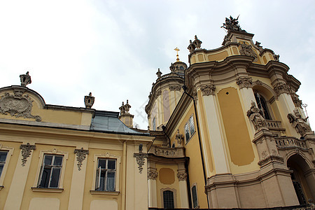 圣乔治大教堂 Lvov天空宗教旅游寺庙和平圆顶旅行建筑学文化地标图片
