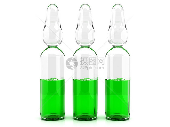 医疗器械制药玻璃液体瓶子治愈诊所产品小瓶剂量注射图片