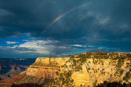 大峡谷彩虹岩石旅行地质学旅游天空水平摄影场景风景图片