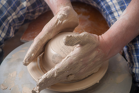 陶匠的手作坊水壶手指制品杯子手工专注血管陶瓷工艺图片