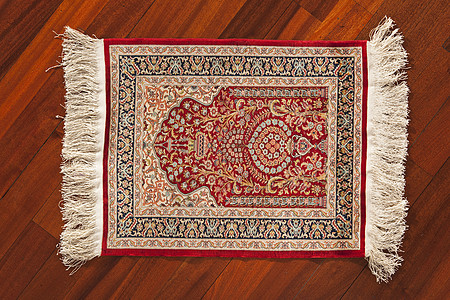 土地毯装饰品红色纺织品挂毯艺术小地毯丝绸羊毛材料古董图片