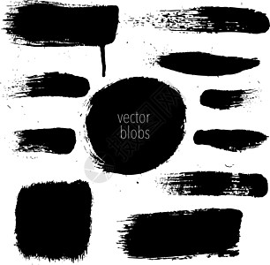 黑色斑点硒墨水墨迹收藏白色飞溅插图娱乐液体团体横幅图片