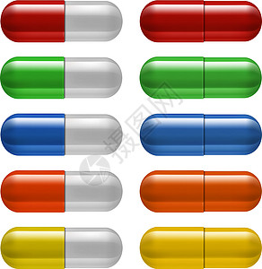 不同颜色的医药药丸插图剂量疼痛实验室胶囊治疗帮助处方疾病药剂师图片