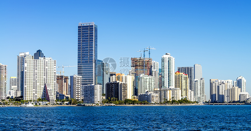 迈阿密市中心天线海洋目的地地标公寓旅游假期全景观光景点海岸线图片