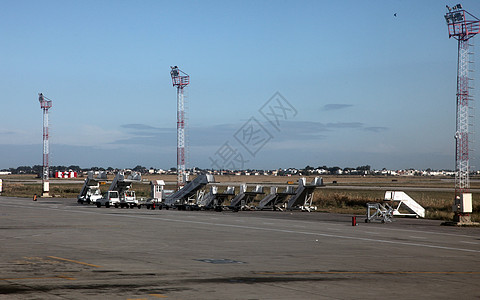 突尼斯迦太基机场商业飞机飞行旅行港口乘客飞机场运输航班假期图片