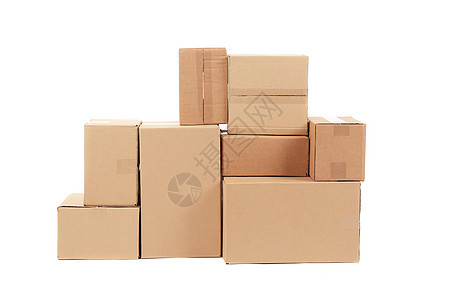 堆叠的纸箱车厢店铺纸盒货运储存贮存货物船运运输办公室图片