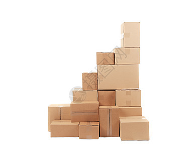 堆叠的纸箱贮存货运纸板商品办公室储存库存仓库纸盒包装图片