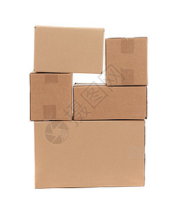堆叠的纸箱棕色车厢贮存房间货物纸板财产邮件环境货运图片