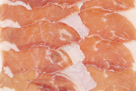 美味的普西托切片红色乡村火腿片美食食物猪肉健康饮食火腿宏观粉色图片