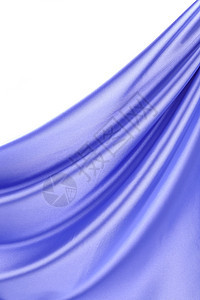 蓝色丝绸垂坠图片