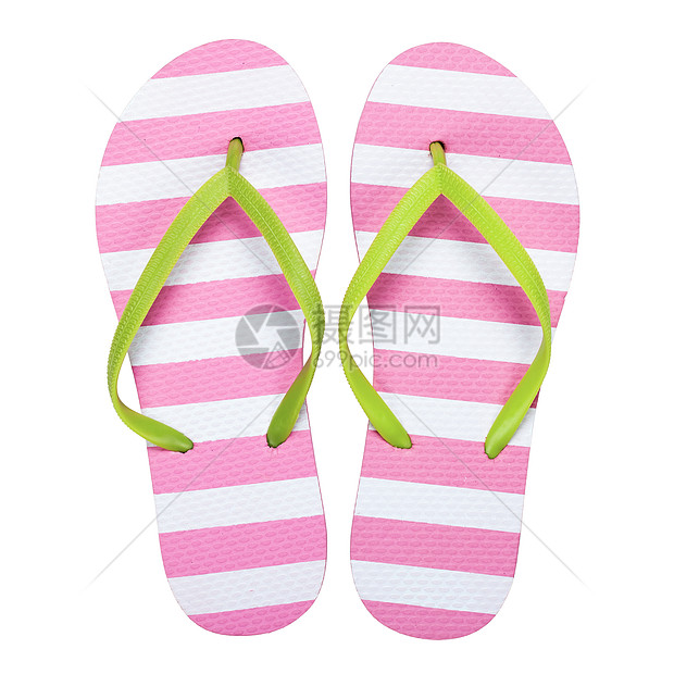 翻翻浮人字丁字裤旅行白色绿色粉色海滩失败凉鞋拖鞋图片