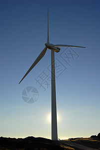 涡轮机风力旋转螺旋桨农场刀刃天空保护环境活力涡轮图片