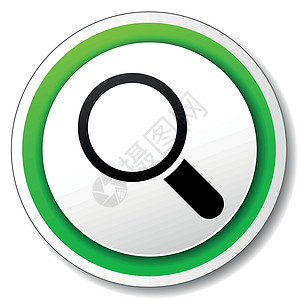 矢量搜索图标标签绿色网络圆形阴影贴纸背景图片