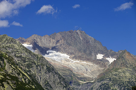 瑞士顶峰假期蓝色吸引力游客风景晴天远足高地天空图片