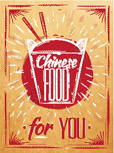 海报 中国食品外卖盒图片