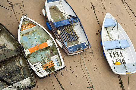 圣伊维斯港小型木制小船图片