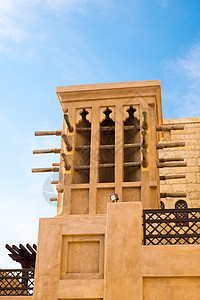 阿联酋迪拜风塔社会史文明外观历史建筑学建筑文化建筑风格家谱蓝天图片
