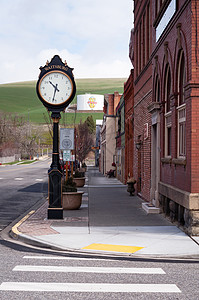 美国主街小小镇 沃茨堡华盛顿州东华州农场图片
